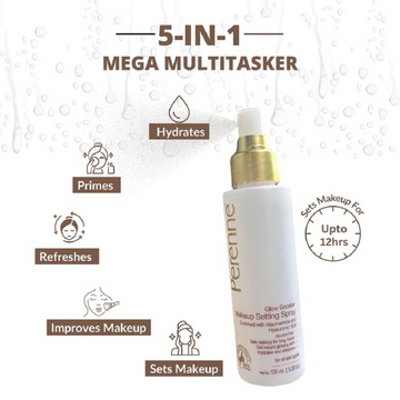 3-in-1 Glow Booster Makeup Setting Spray - Prep, Set & Glow!
