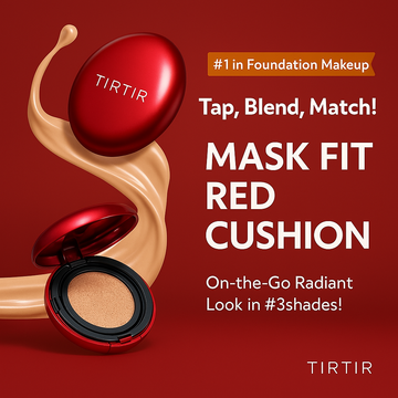 TIRTIR Red Cushion Glow Foundation – Full Coverage, Poreless Finish, Korean Radiance in a Tap