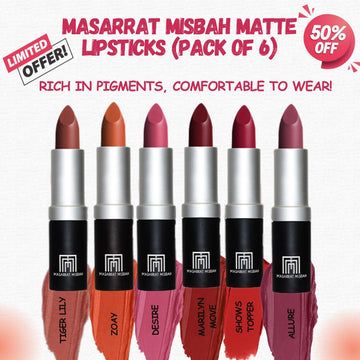 Massarat Misbah Matte Lipsticks - Soft Touch & Strong Impact!