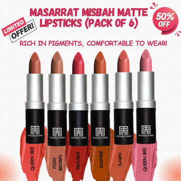 Massarat Misbah Matte Lipsticks - Soft Touch & Strong Impact!