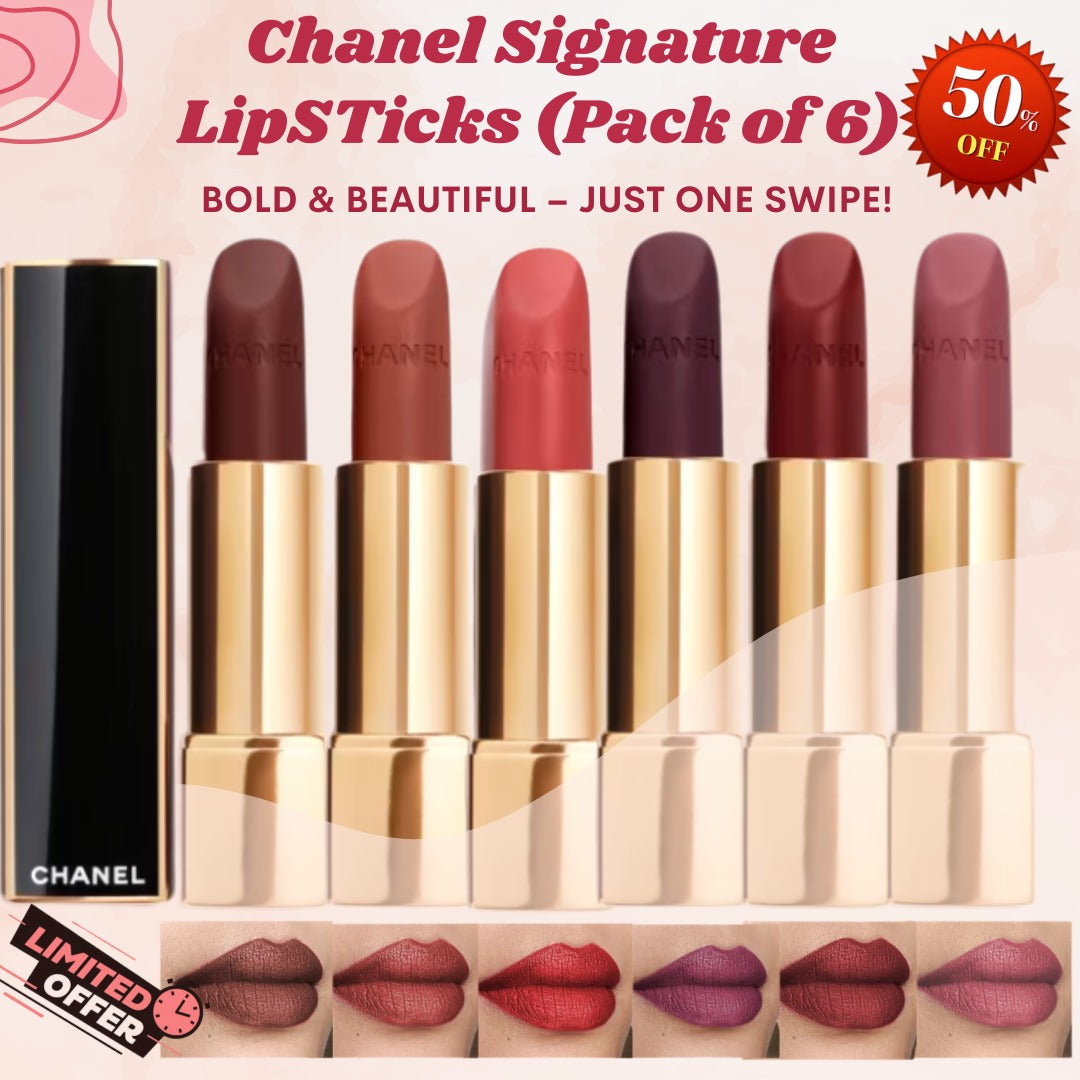 Chanel's Signature lipsticks - Velvet Matte & Super long-lasting